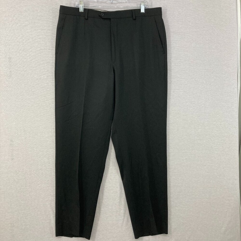 PAZONI Made in Italy 100% Wool Dress Pants size 38x32 Business Office Luxury‎
